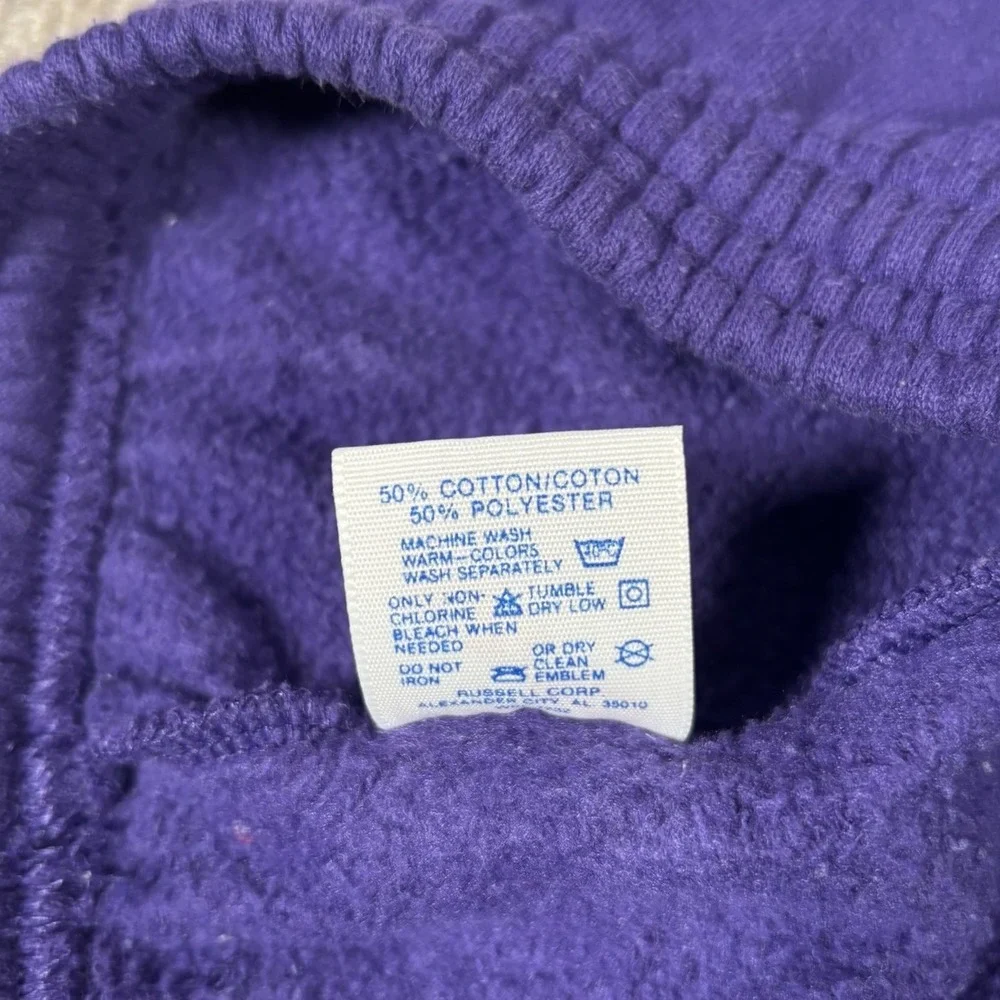 Vintage 90s Jerzees Sweat Shorts Mens‎ L Purple Fleece Blank Pockets Made In USA